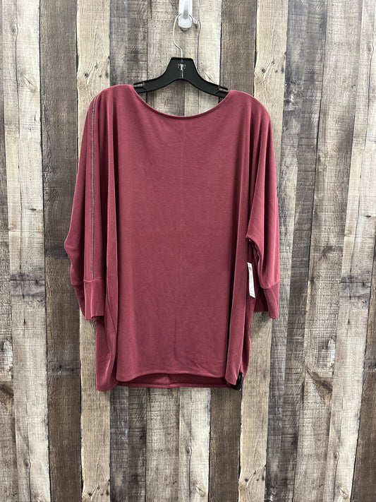 Top Long Sleeve By Chicos In Red, Size: Xl