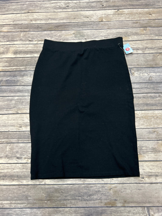 Skirt Midi By Forever 21 In Black, Size: L