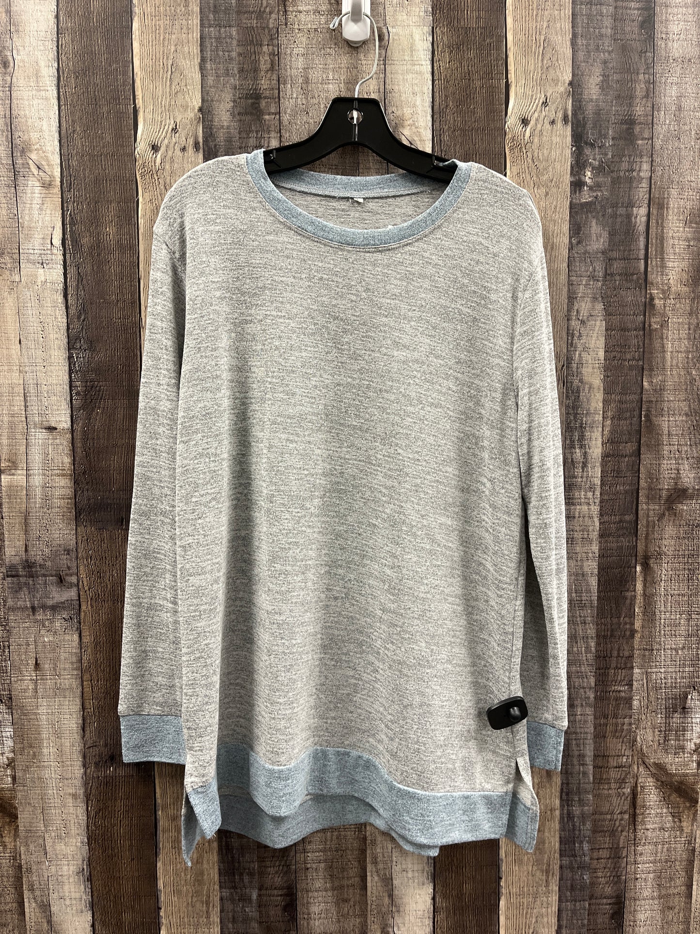 Tunic Long Sleeve By Cmf In Grey, Size: L