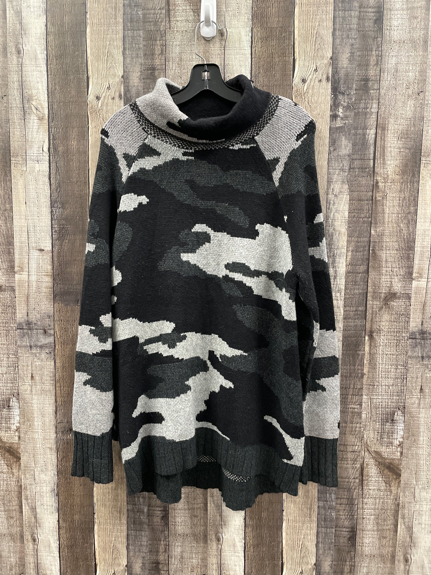 Sweater By Boston Proper In Camouflage Print, Size: Xl