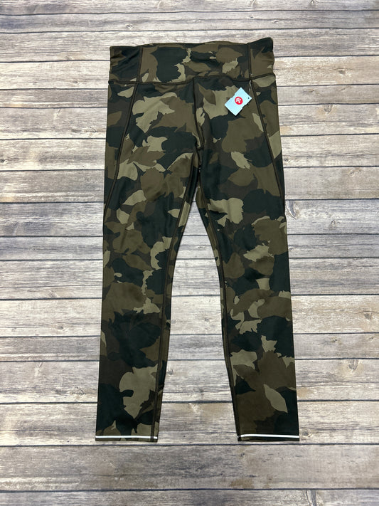 Athletic Leggings By Athleta In Camouflage Print, Size: M