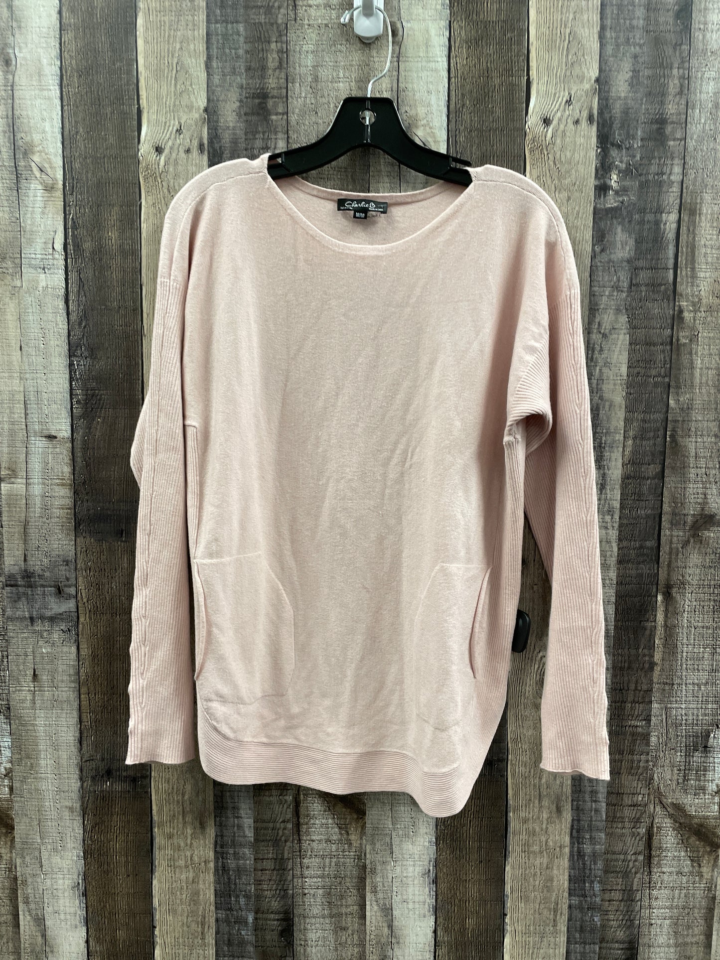 Sweater By Charlie B In Pink, Size: M