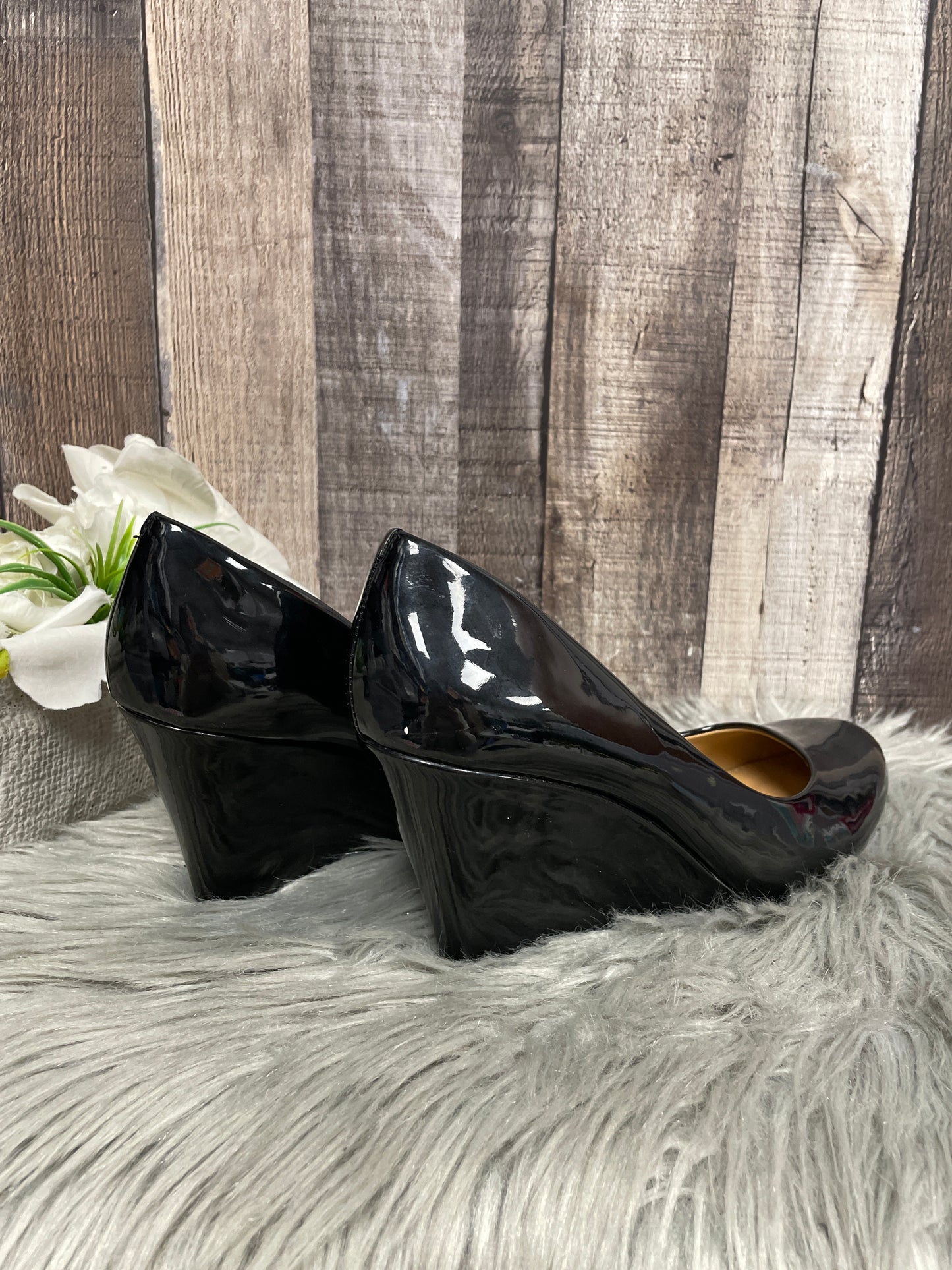 Shoes Heels Wedge By Jessica Simpson In Black, Size: 9.5