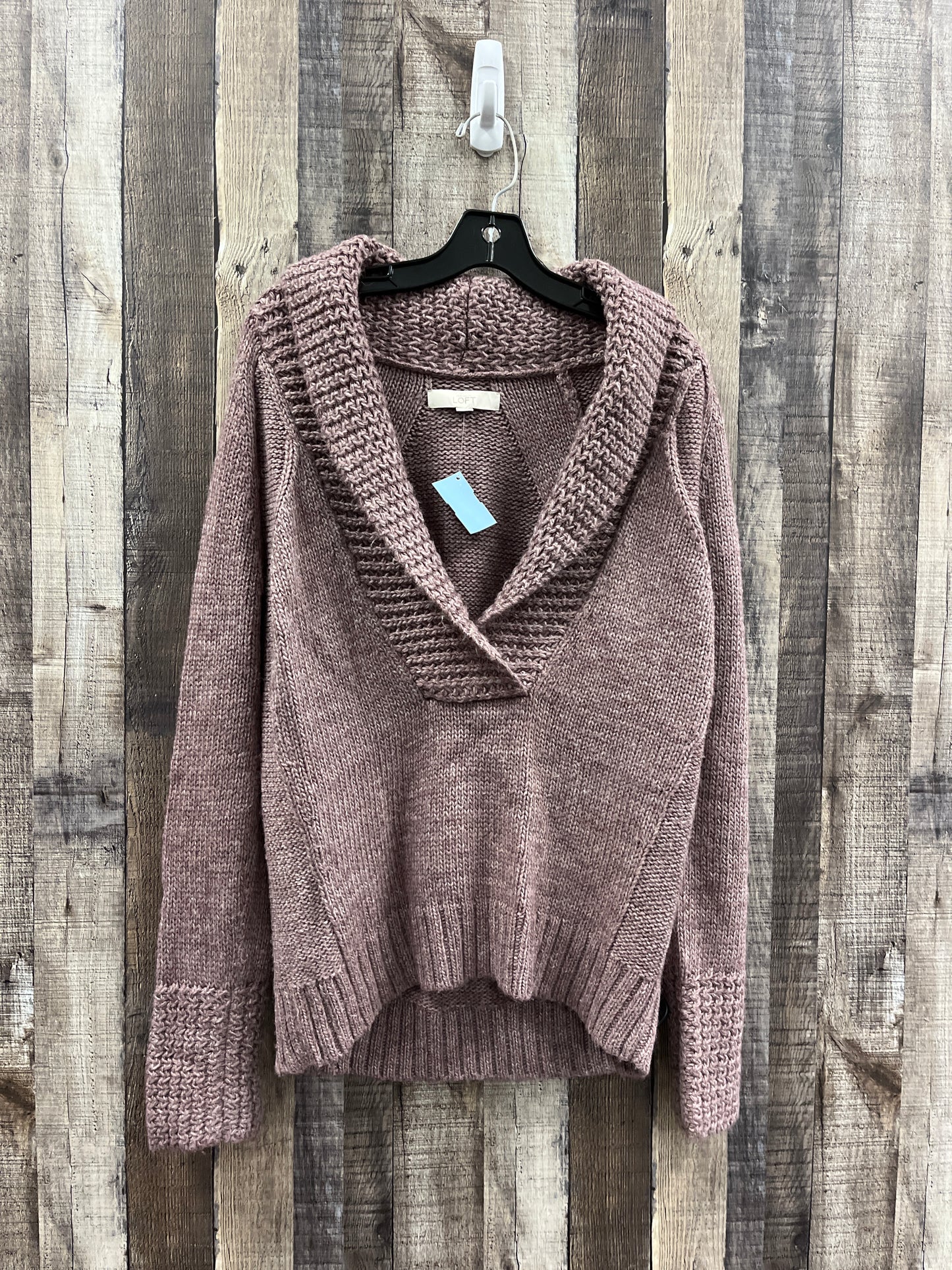 Sweater By Loft In Maroon, Size: L