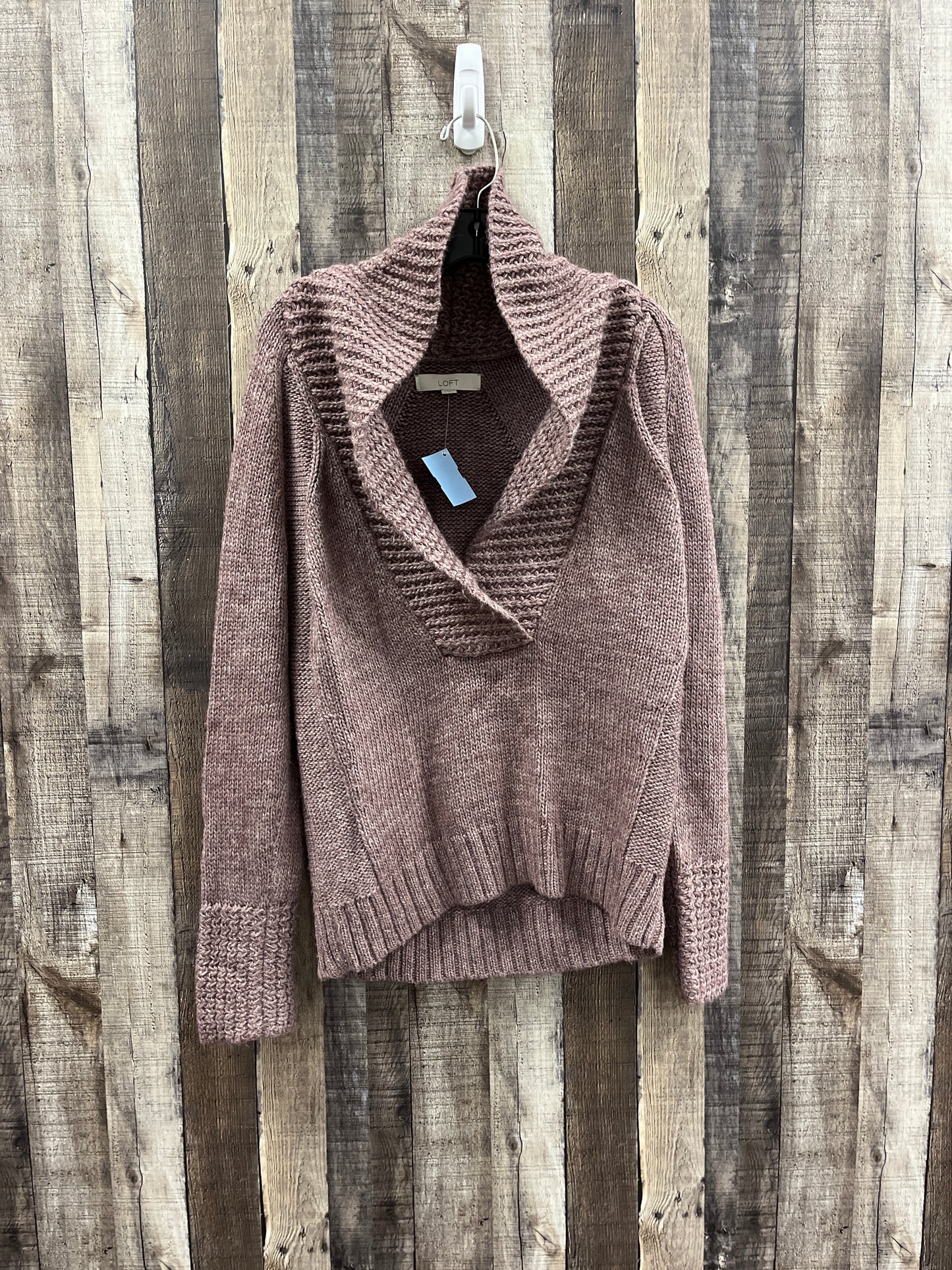 Sweater By Loft In Maroon, Size: L