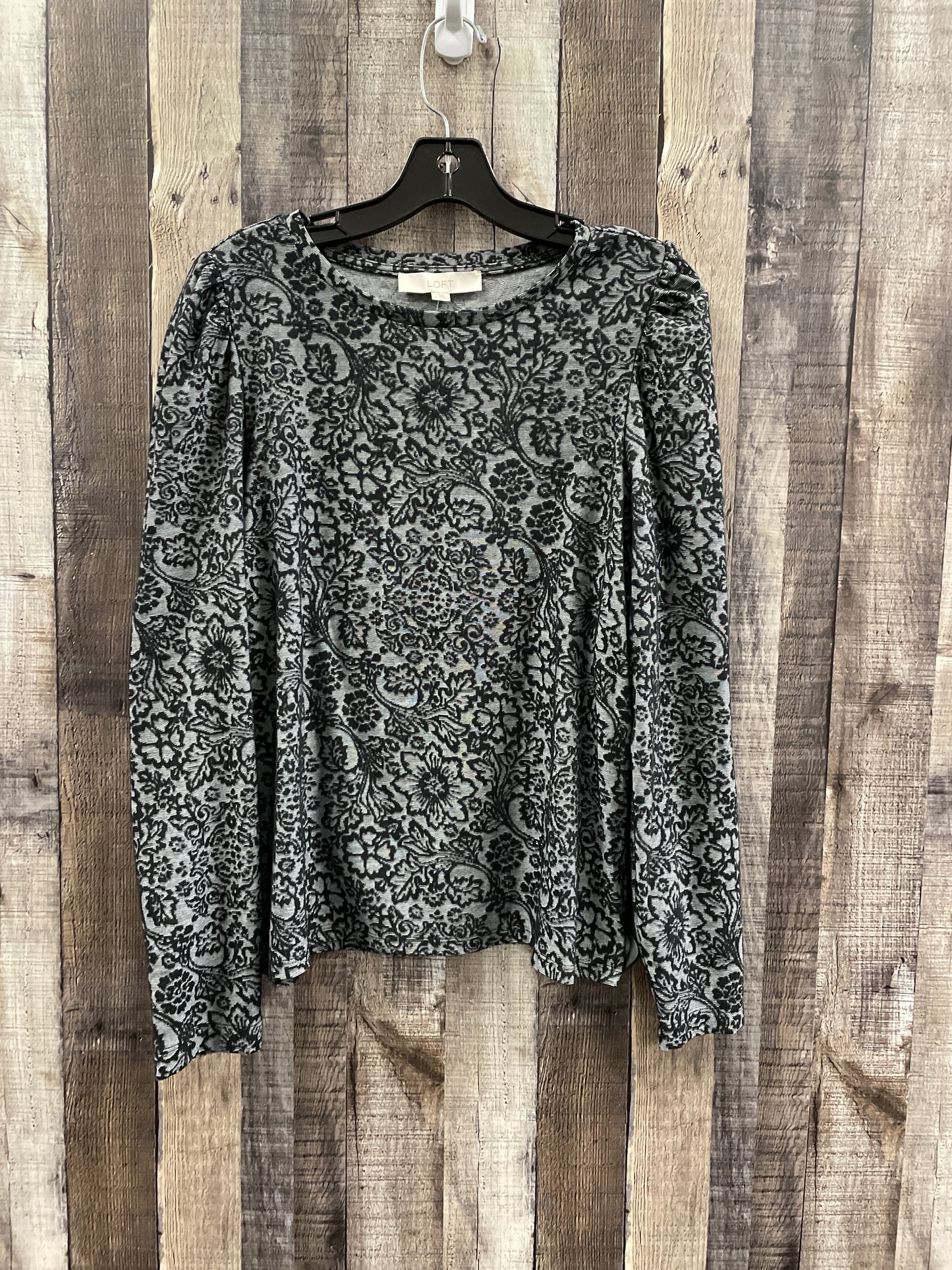 Top Long Sleeve By Loft In Black, Size: L