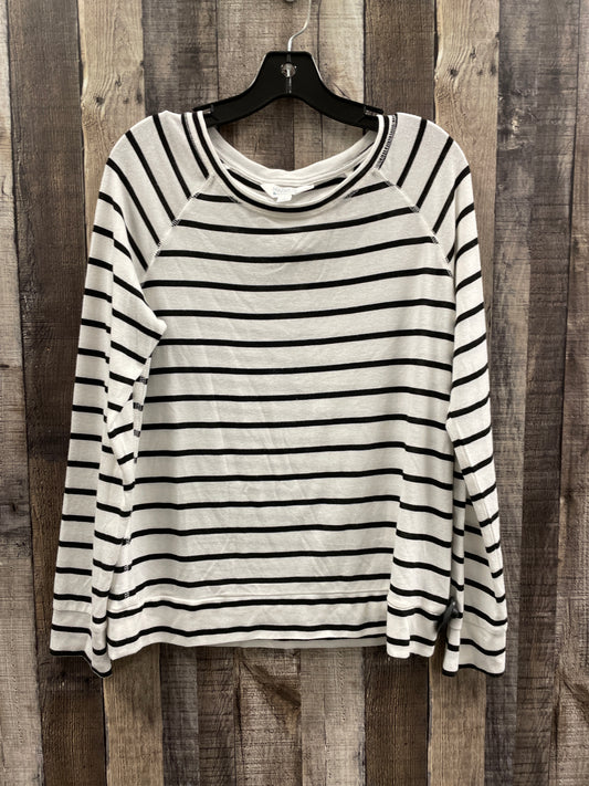 Top Long Sleeve By Market & Spruce In Striped Pattern, Size: L