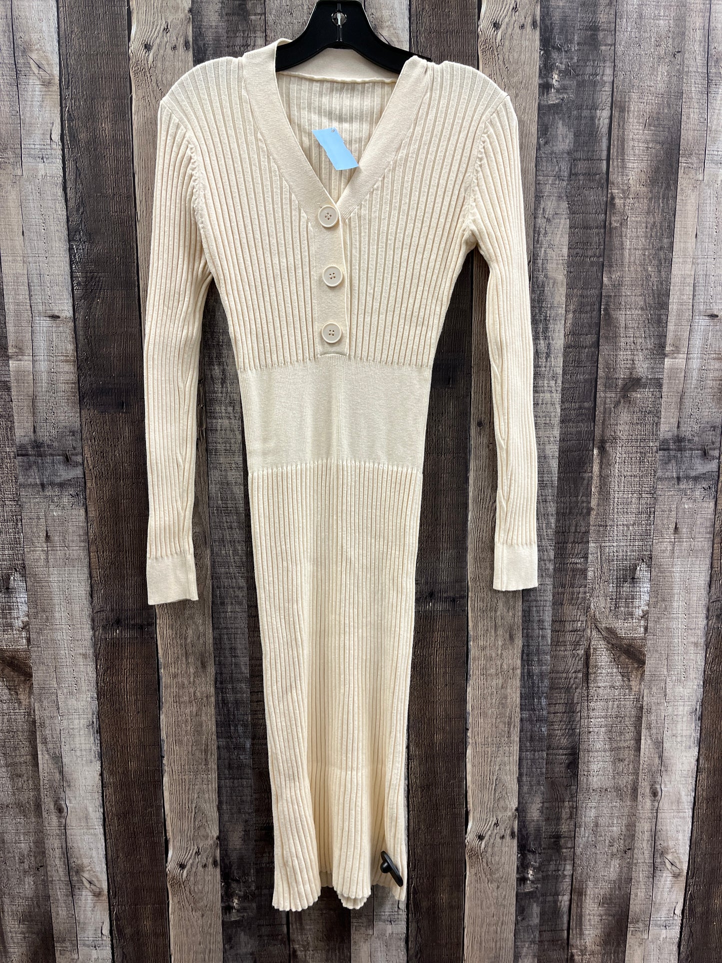 Dress Sweater By Cmf In Cream, Size: S