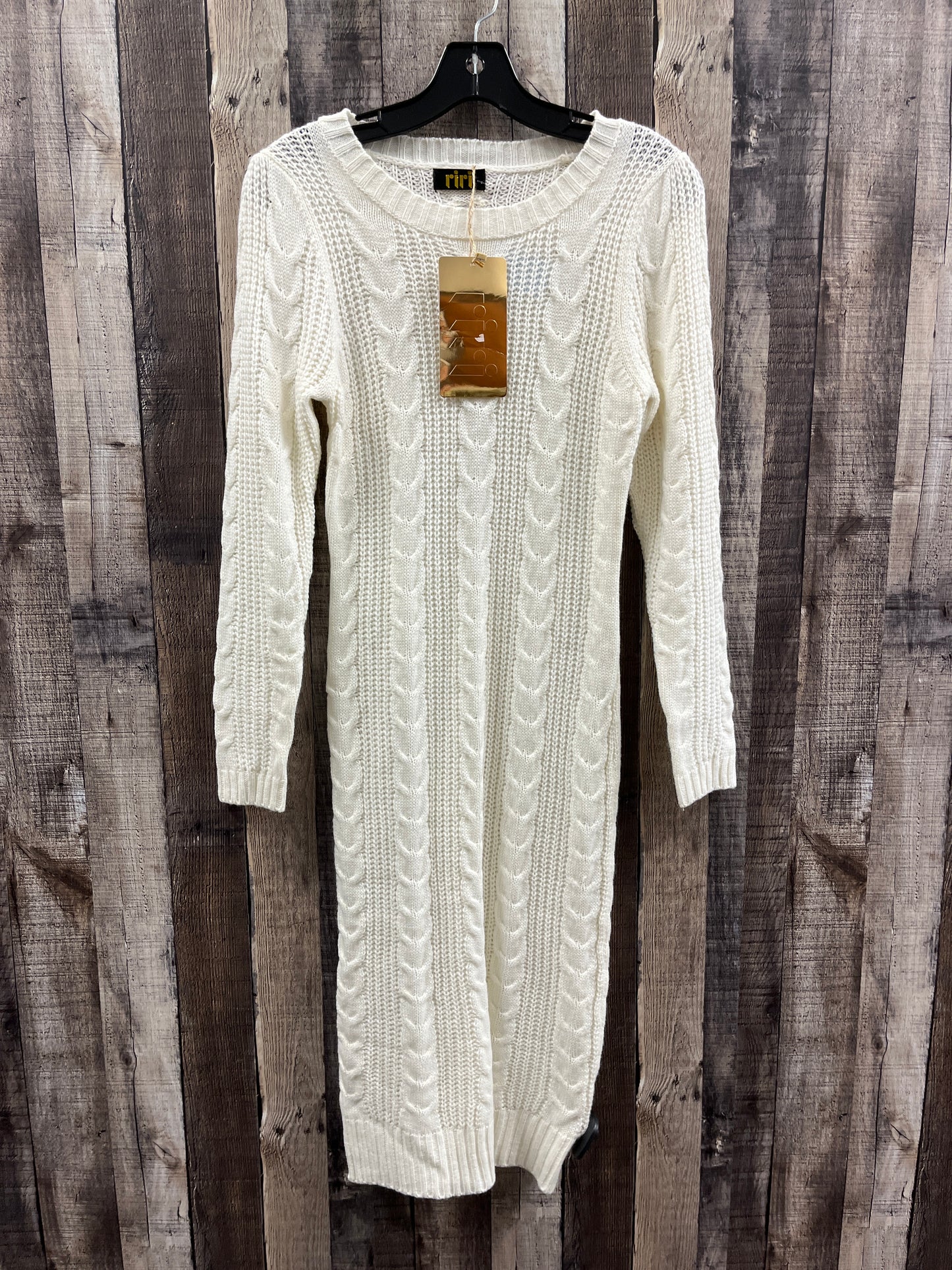 Dress Sweater By Cme In Ivory, Size: S