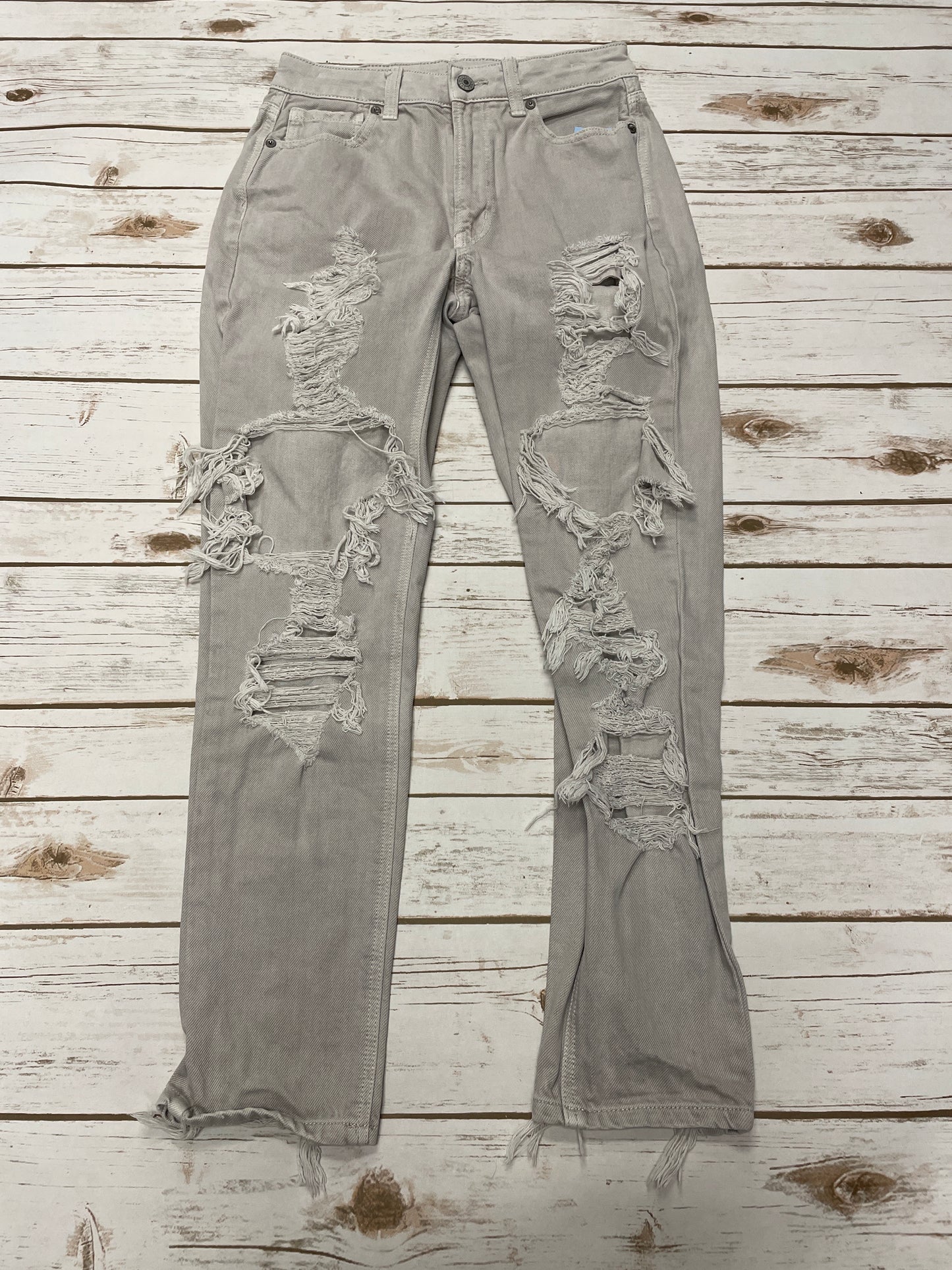 Jeans Skinny By American Eagle In Grey, Size: 2