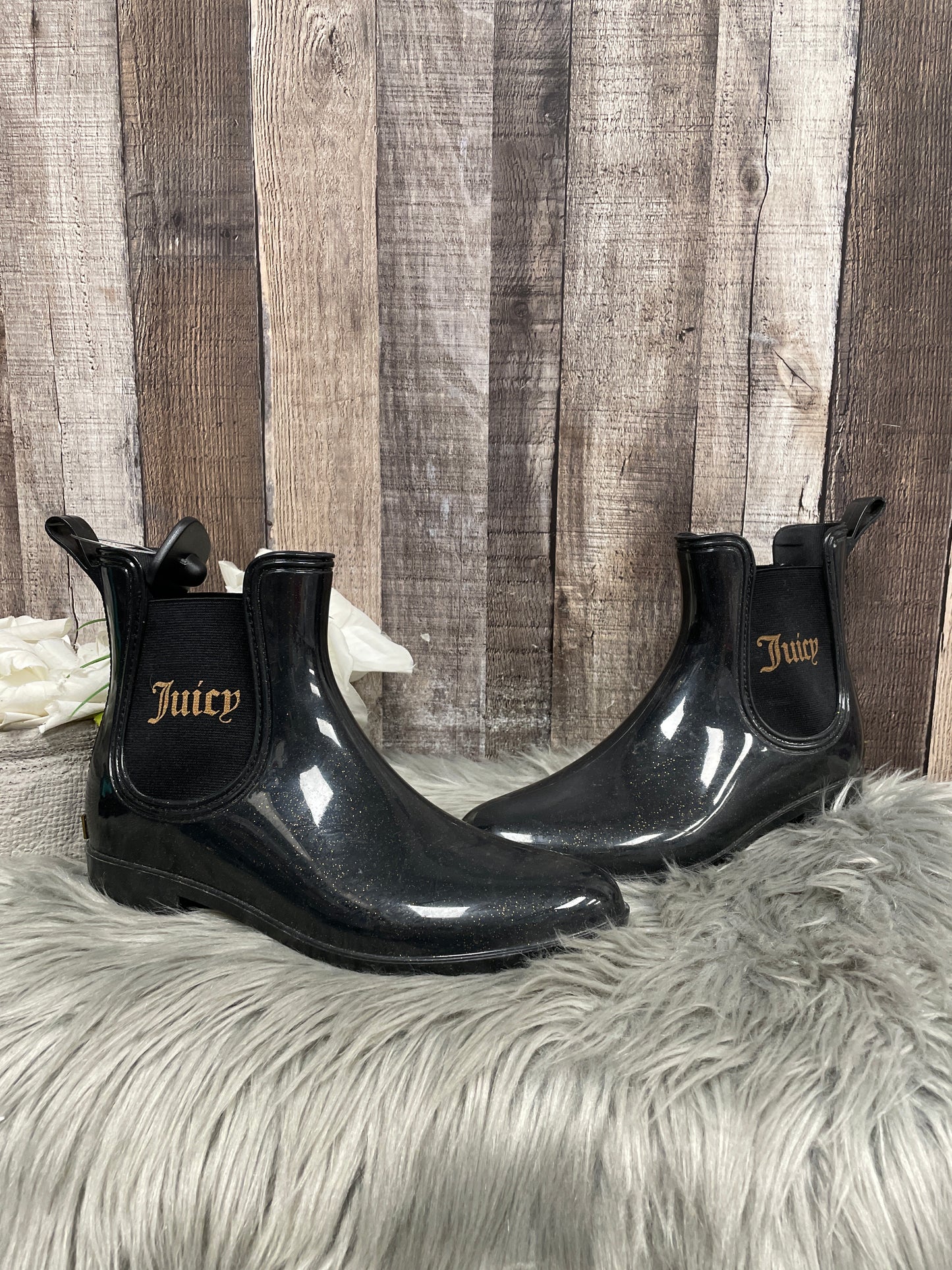 Boots Rain By Juicy Couture In Black, Size: 9