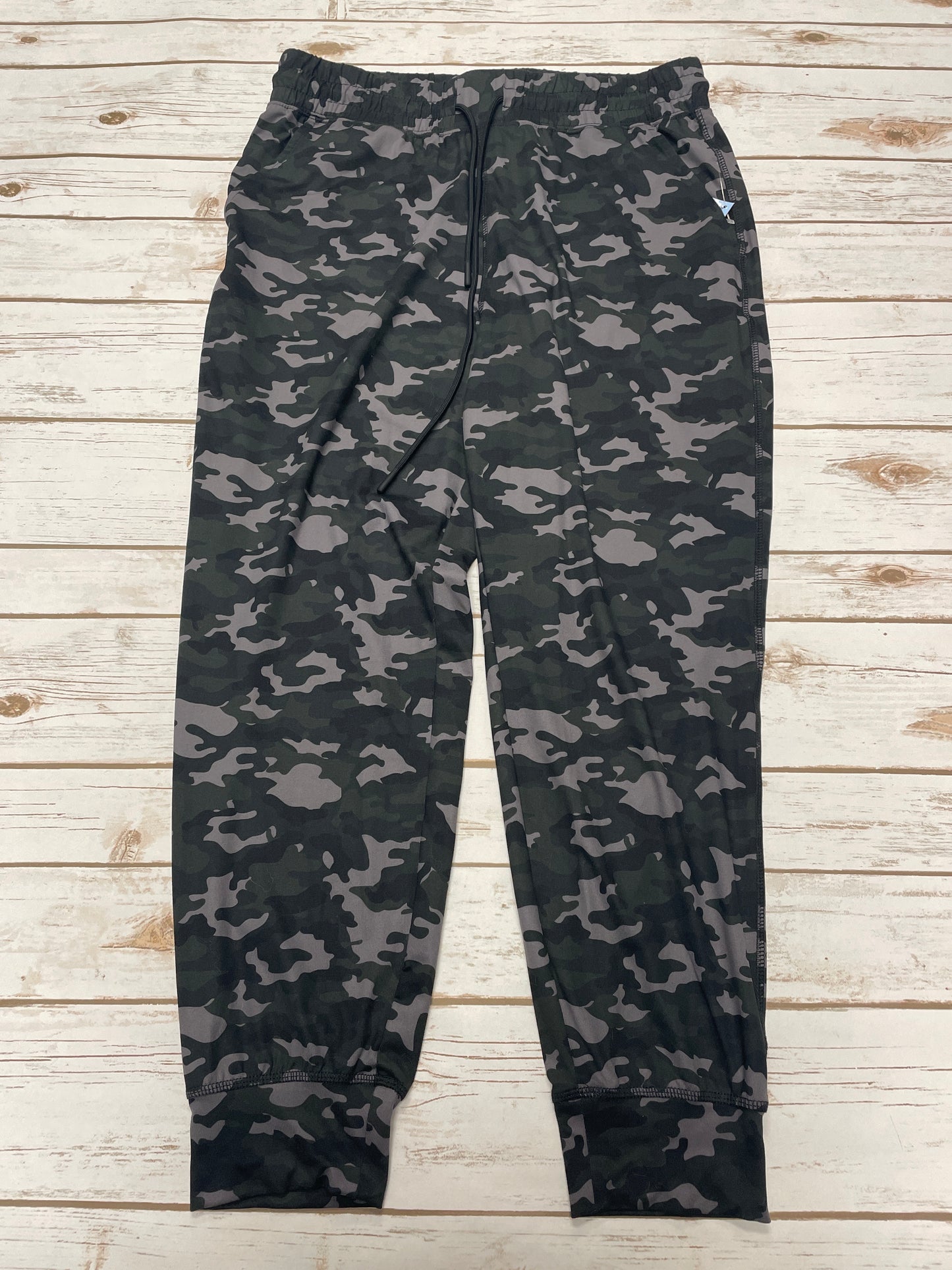 Athletic Pants By Fabletics In Camouflage Print, Size: L