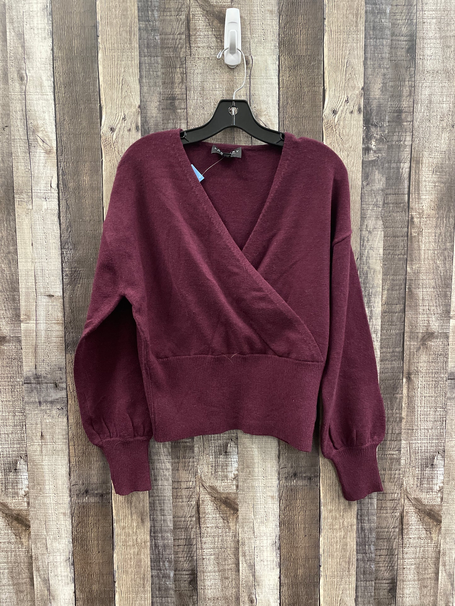 Sweater By Laundry In Maroon, Size: S