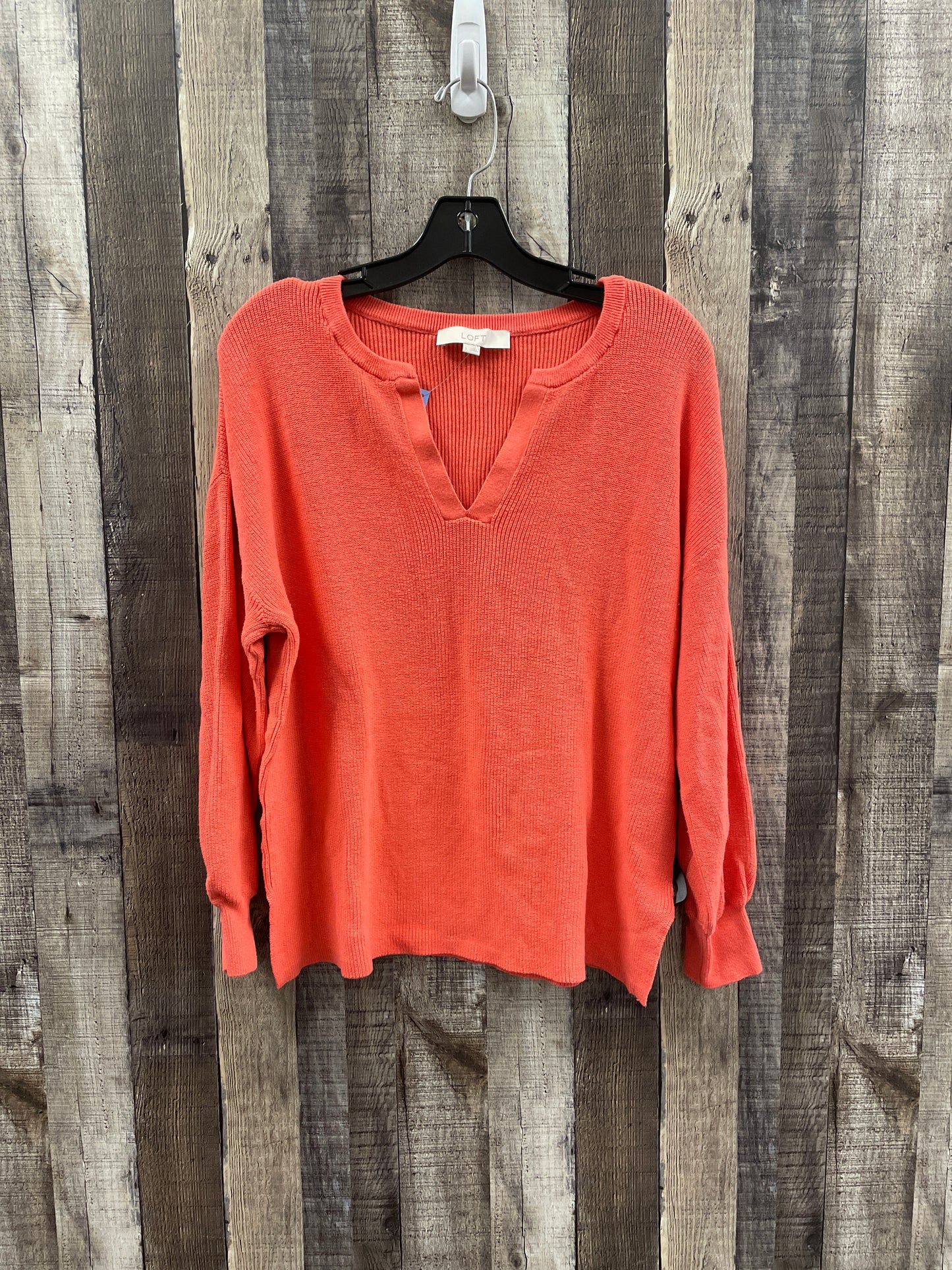 Sweater By Loft In Orange, Size: L