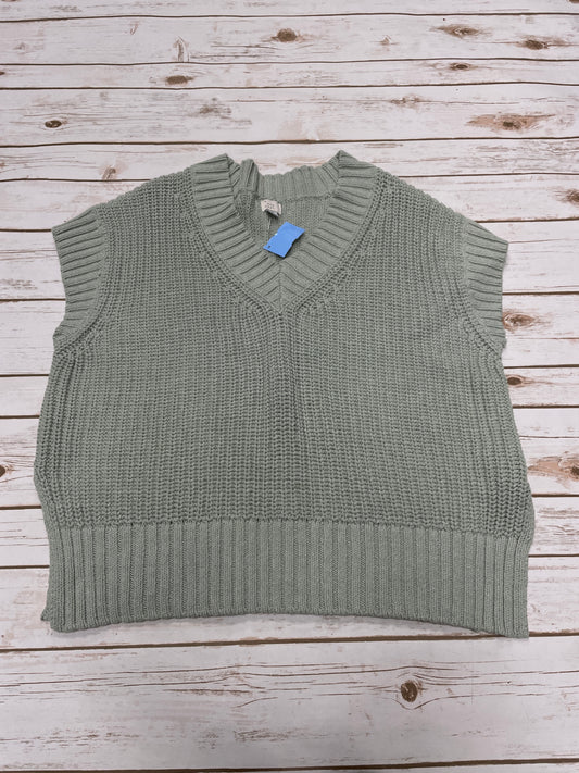 Vest Sweater By A New Day In Green & Grey, Size: Xl