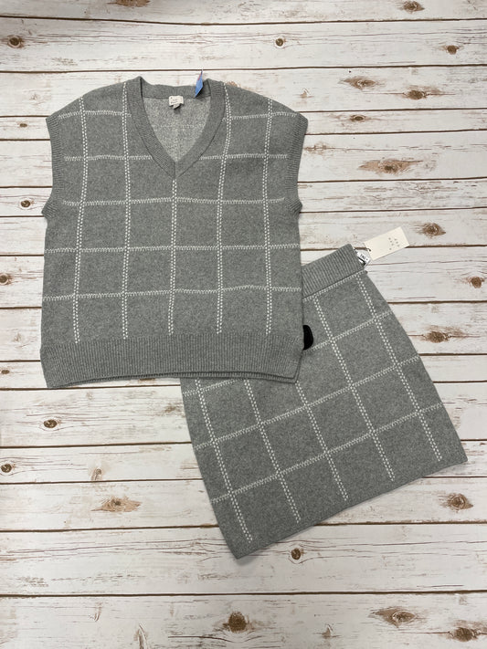 Sweater 2pc By A New Day In Grey & White, Size: L