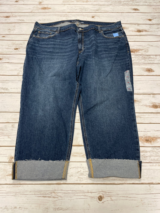 Jeans Boyfriend By Old Navy In Blue Denim, Size: 24