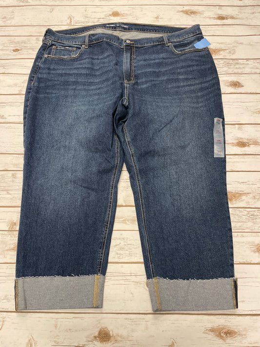 Jeans Boyfriend By Old Navy In Blue Denim, Size: 24