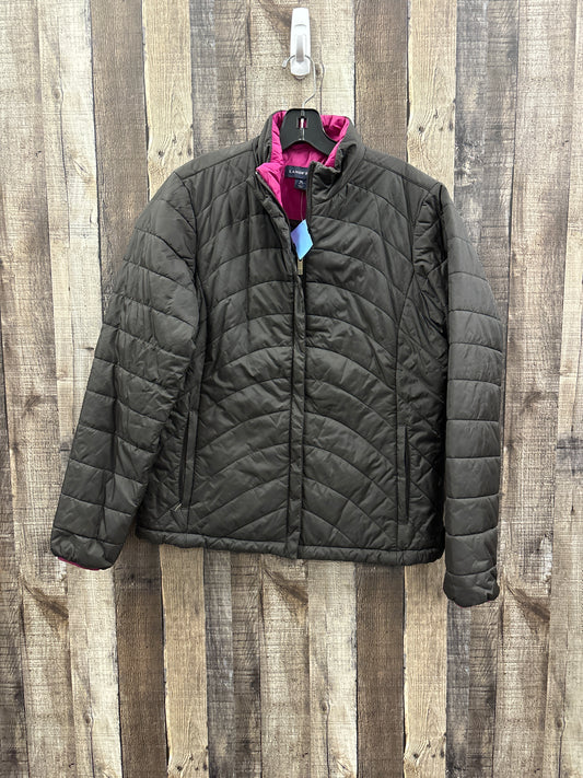 Jacket Puffer & Quilted By Lands End In Black, Size: M