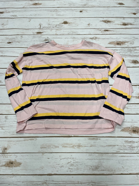 Top Long Sleeve By J. Crew In Multi-colored, Size: M