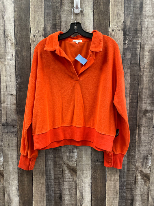 Top Long Sleeve By Z Supply In Orange, Size: L