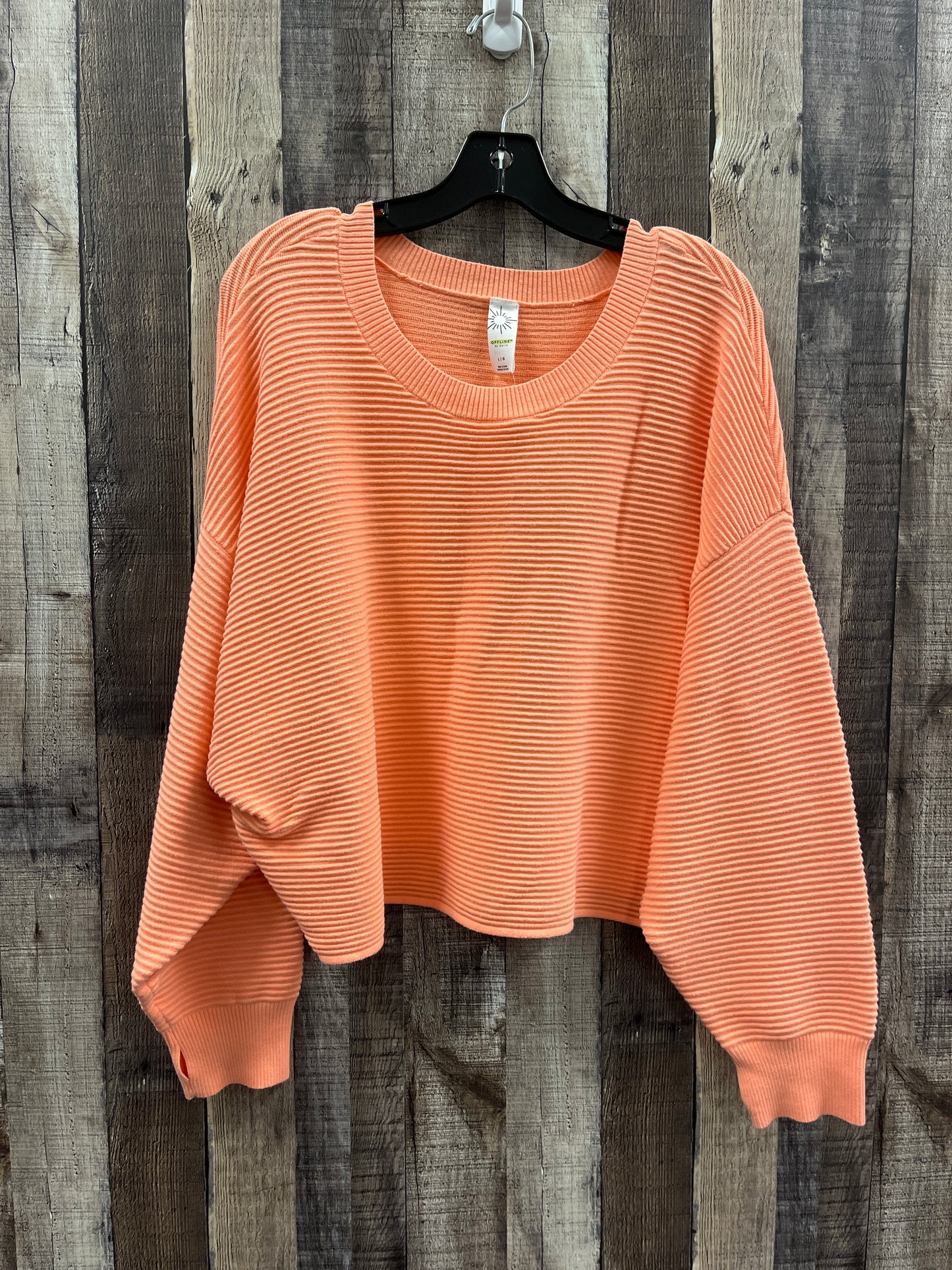 Sweater By Aerie In Orange, Size: L