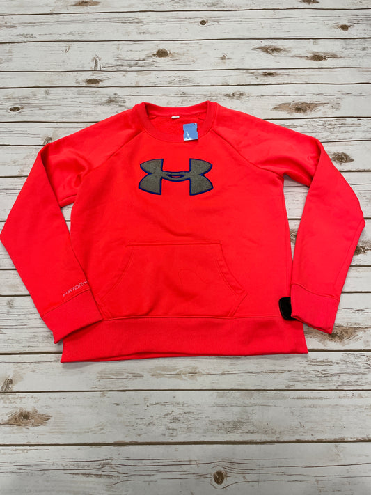 Athletic Sweatshirt Crewneck By Under Armour In Orange, Size: S