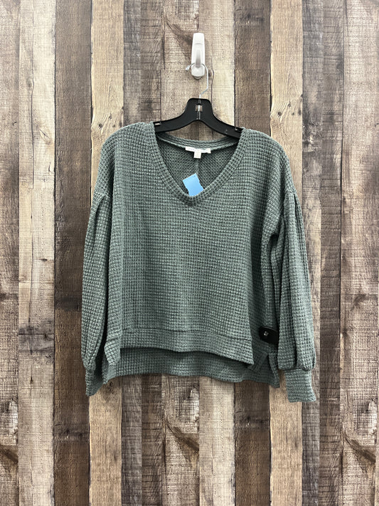 Top Long Sleeve By She + Sky In Green, Size: S