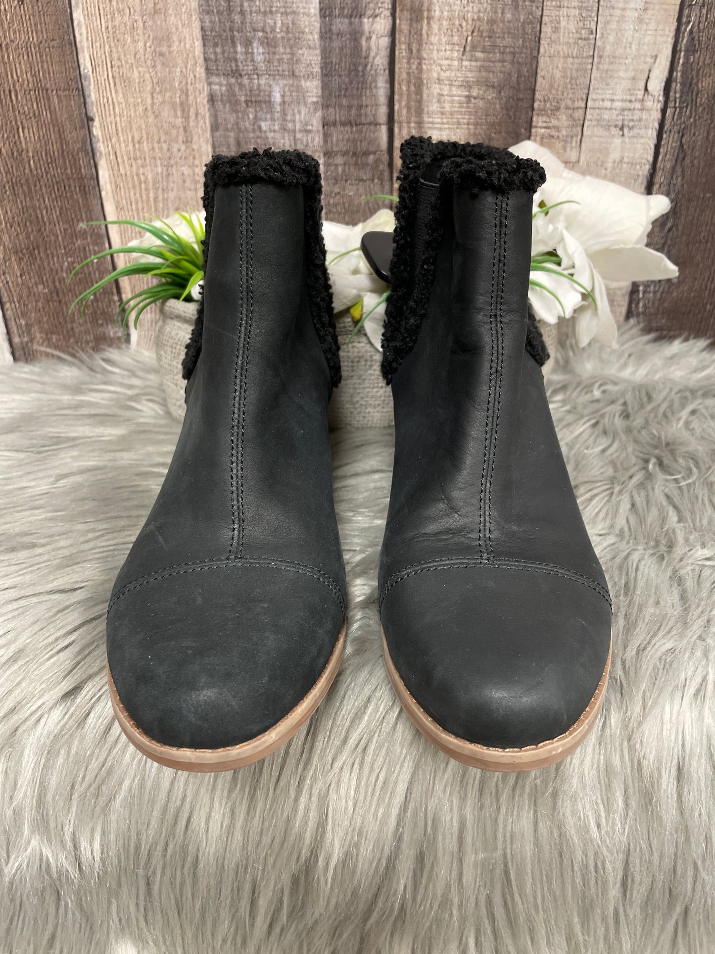 Boots Ankle Heels By Toms In Black, Size: 7.5