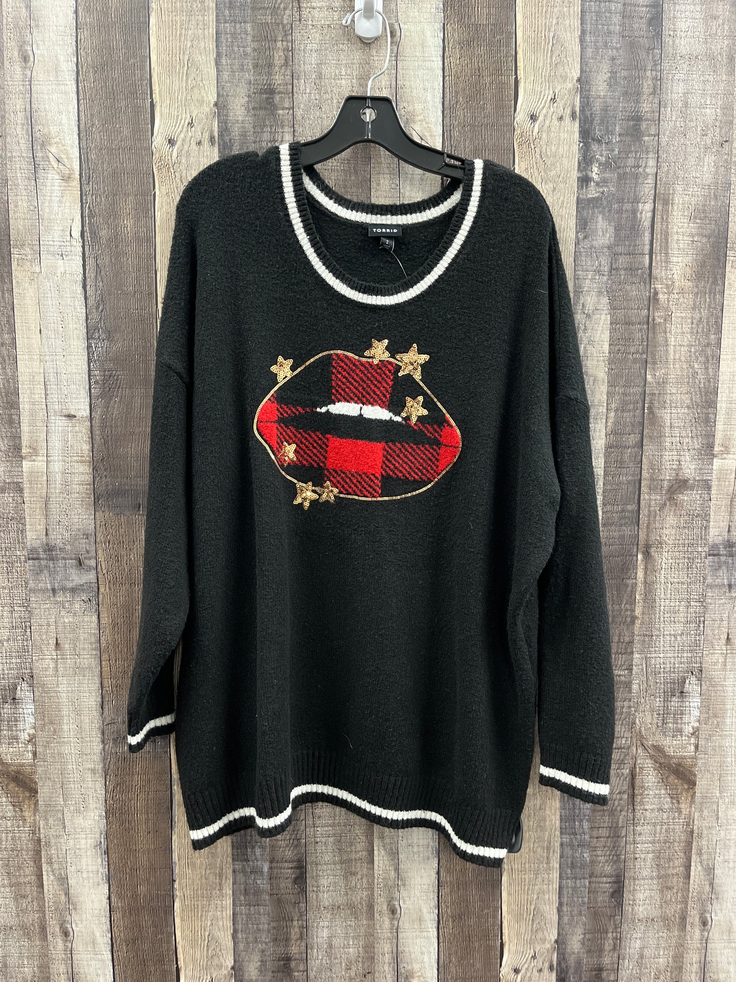 Sweater By Torrid In Black, Size: 2x