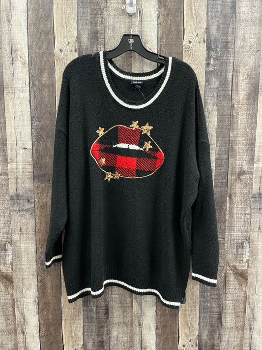 Sweater By Torrid In Black, Size: 2x