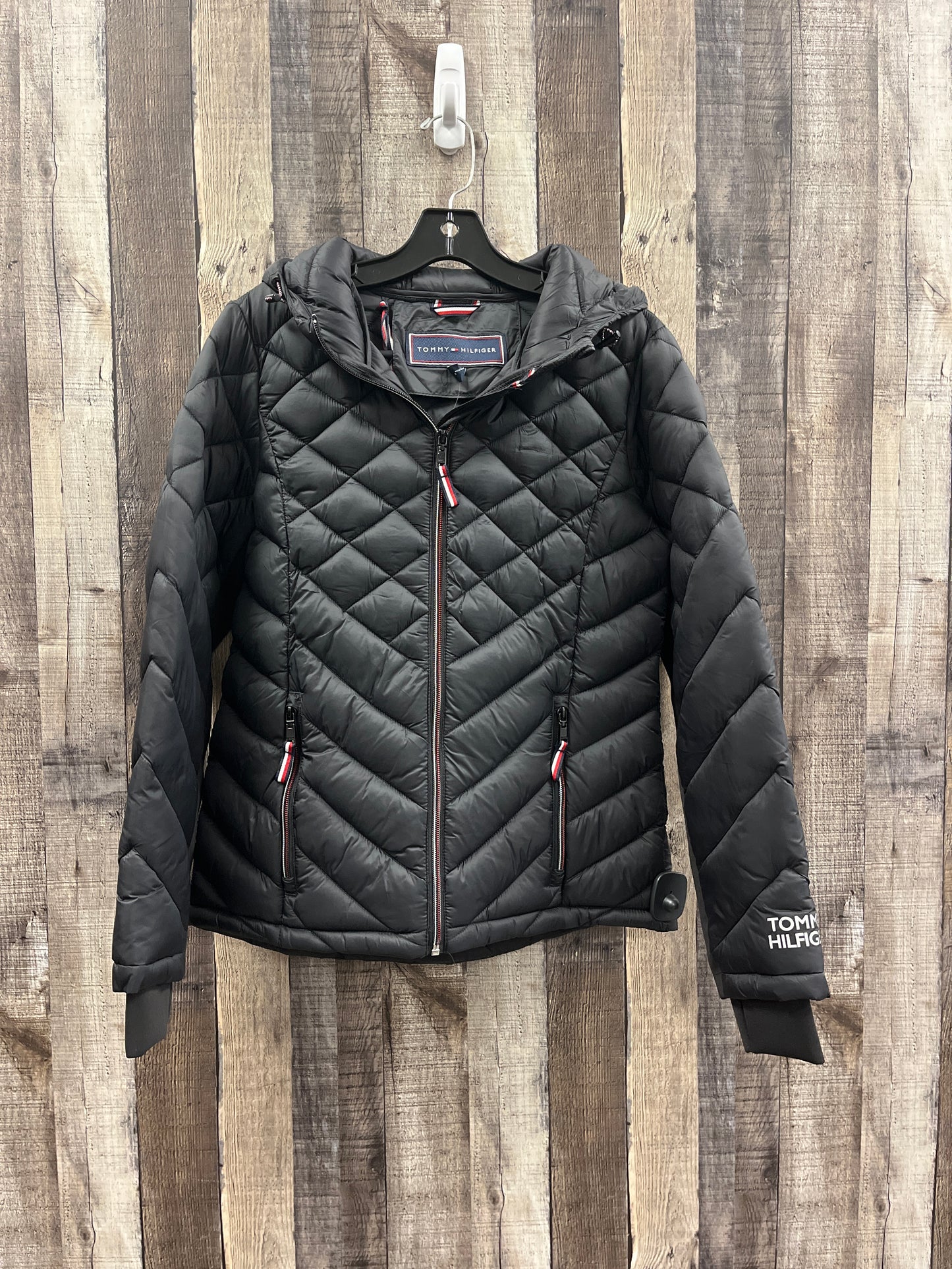 Jacket Puffer & Quilted By Tommy Hilfiger In Black, Size: S