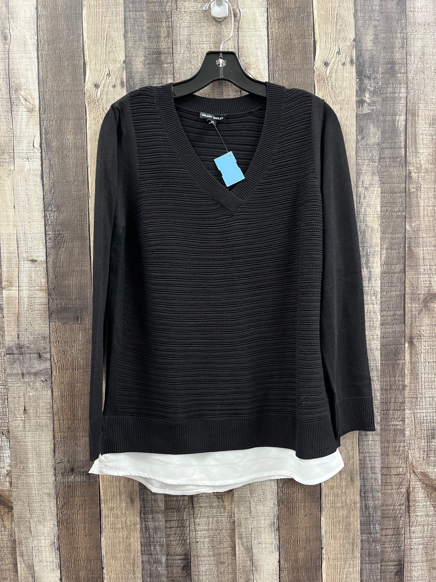 Top Long Sleeve By Hilary Radley In Black, Size: M