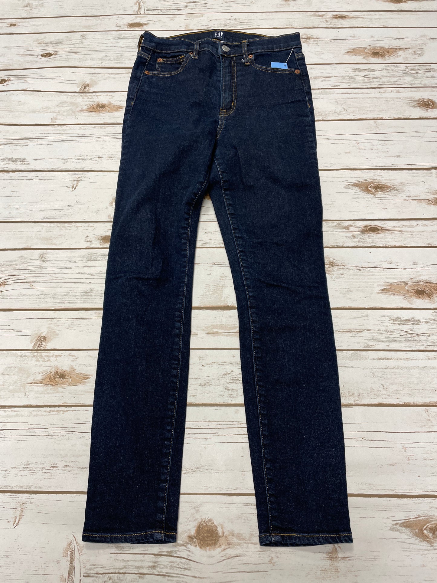 Jeans Skinny By Gap In Blue Denim, Size: 4