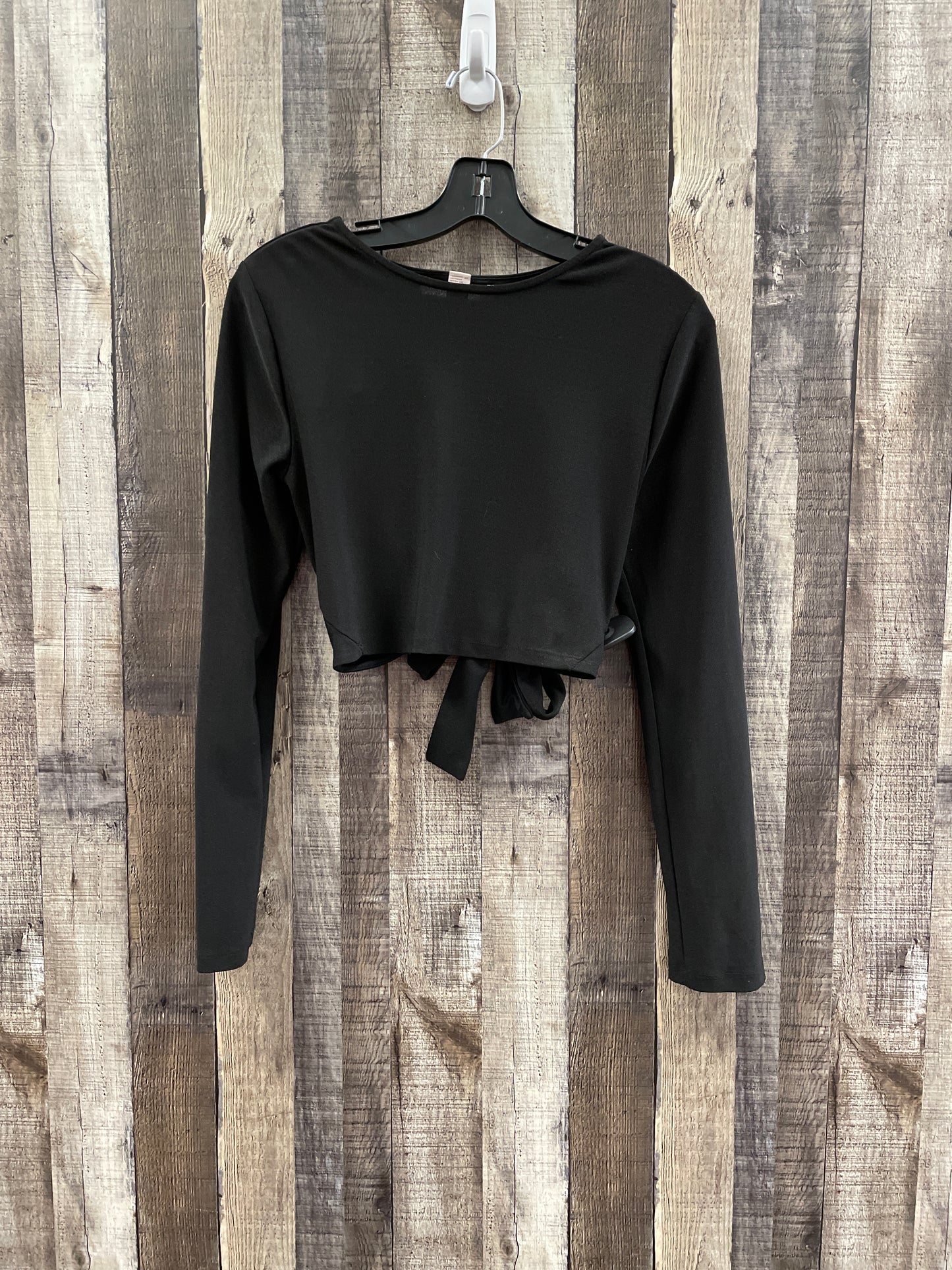 Top Long Sleeve By Forever 21 In Black, Size: M