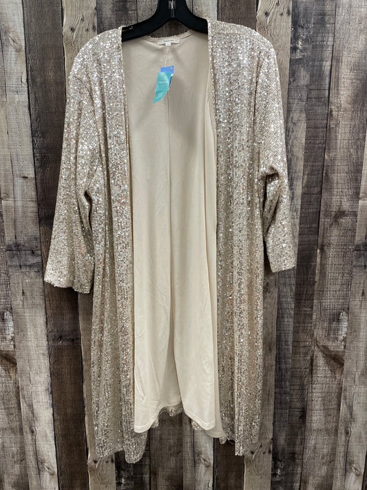 Cardigan By Maurices In Silver, Size: 1x