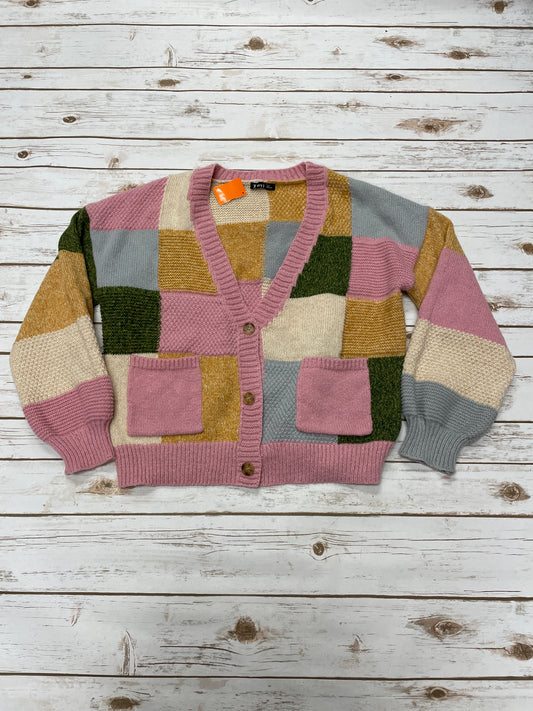 Sweater Cardigan By Very J In Multi-colored, Size: S