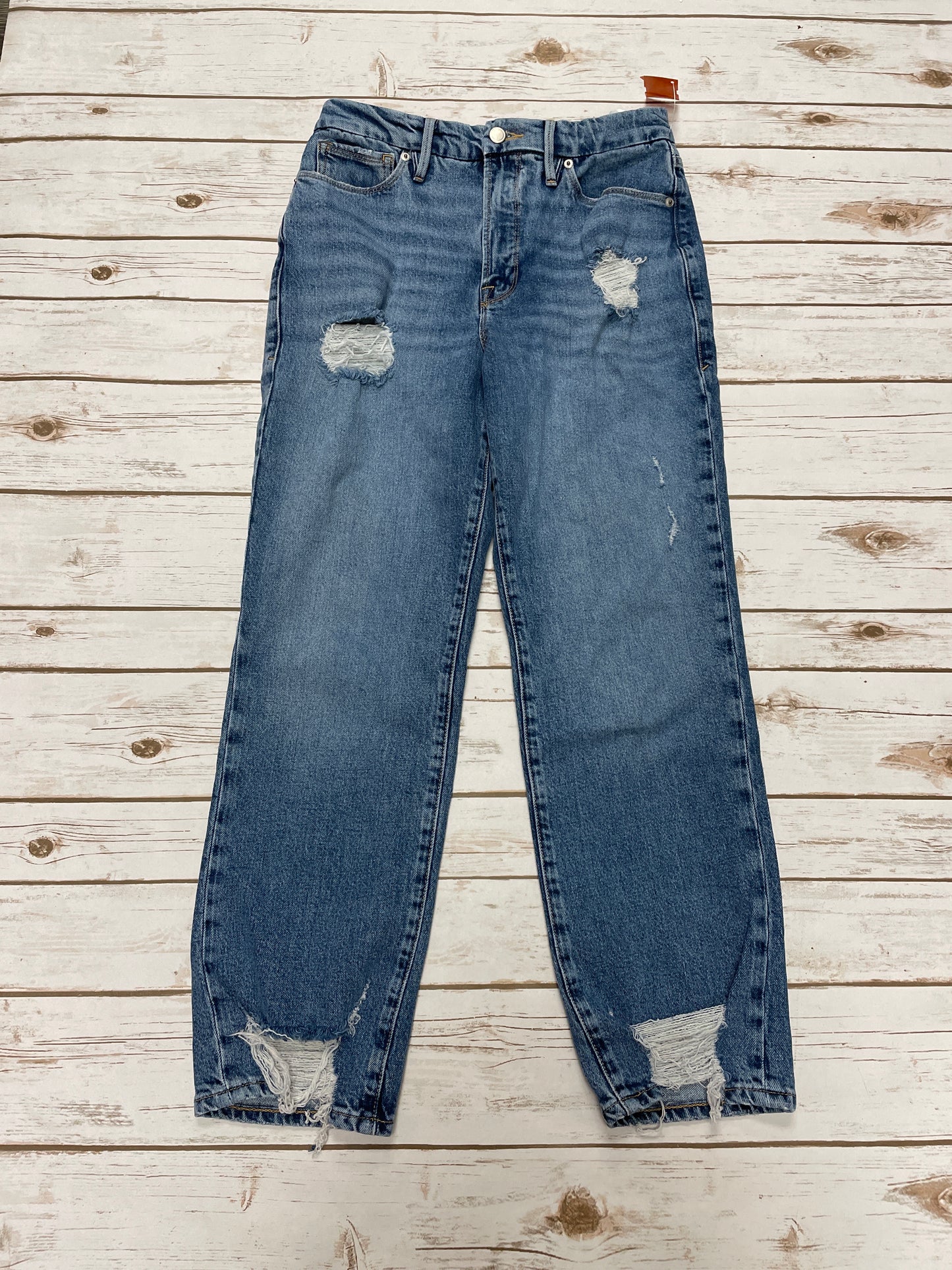 Jeans Boyfriend By Good American In Blue Denim, Size: 6