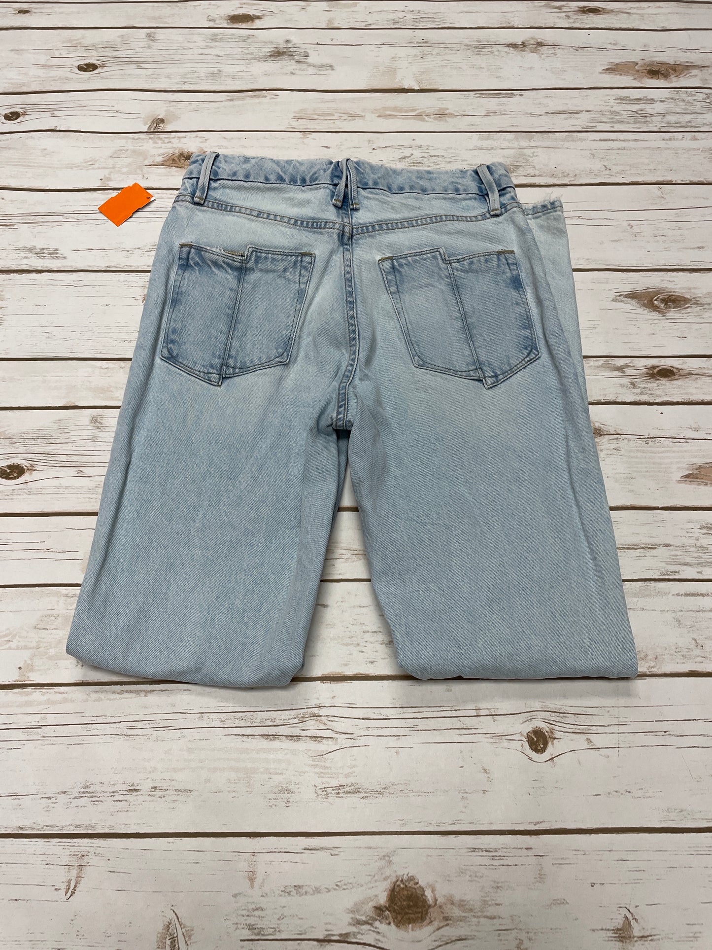 Jeans Straight By Good American In Blue Denim, Size: 6