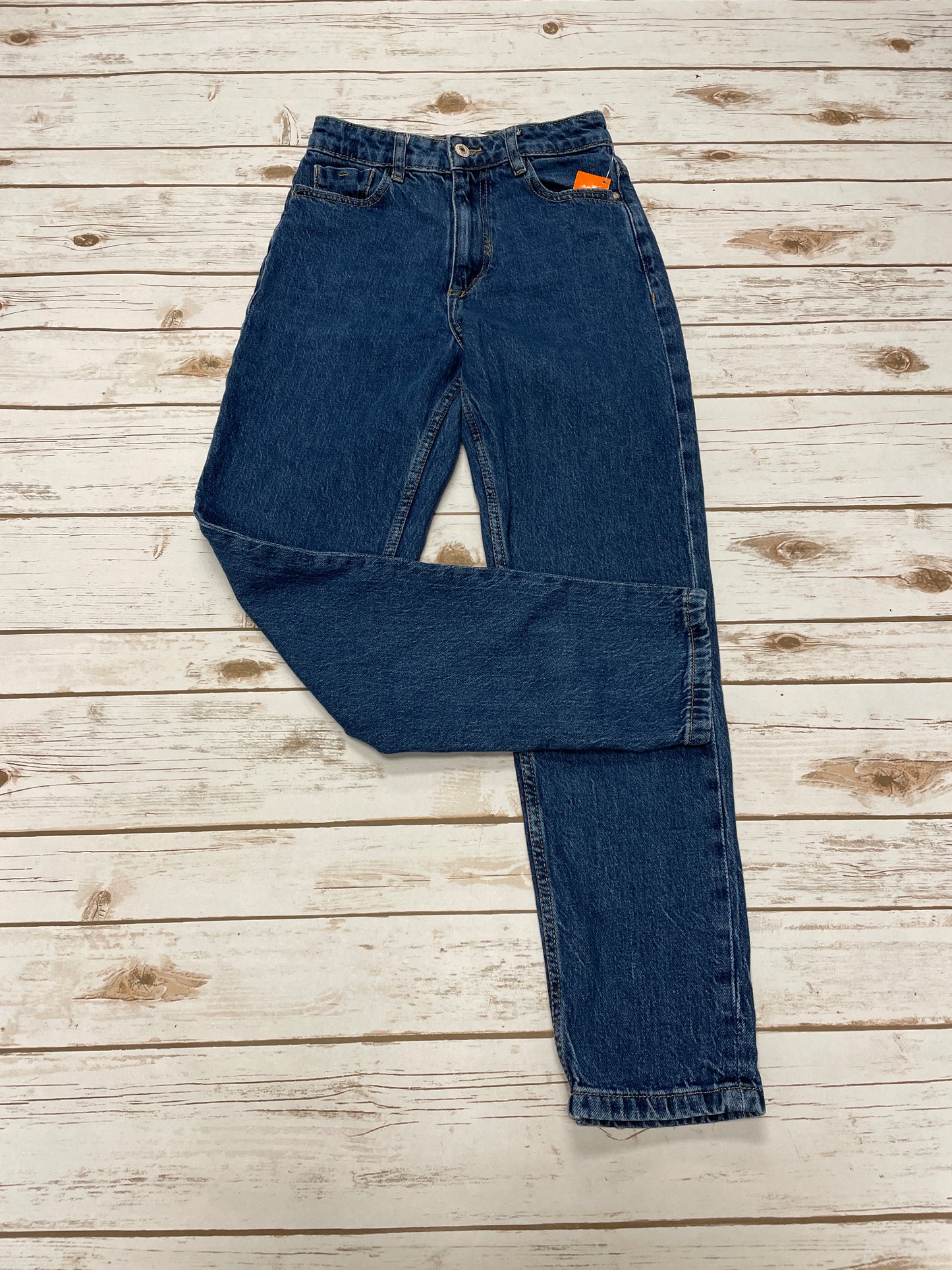 Jeans Skinny By Zara In Blue Denim, Size: 2