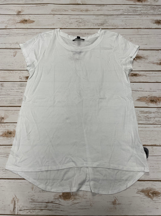 Top Short Sleeve By Cable And Gauge In White, Size: L