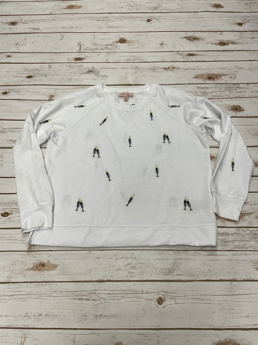 Sweatshirt Crewneck By Philosophy In White, Size: L