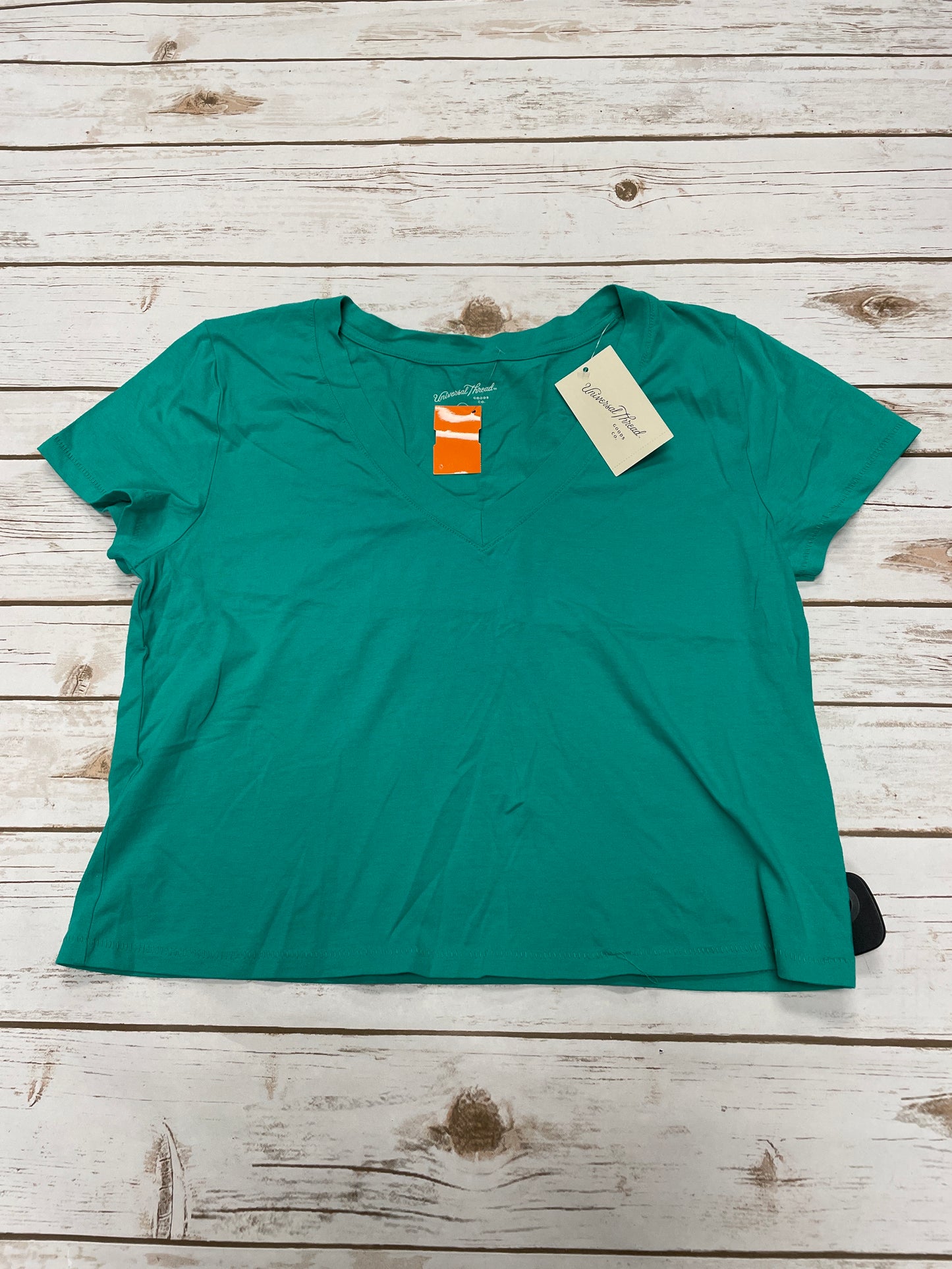 Top Short Sleeve By Universal Thread In Green, Size: L