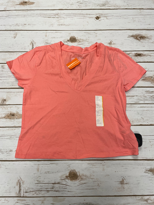 Top Short Sleeve By Universal Thread In Coral, Size: S