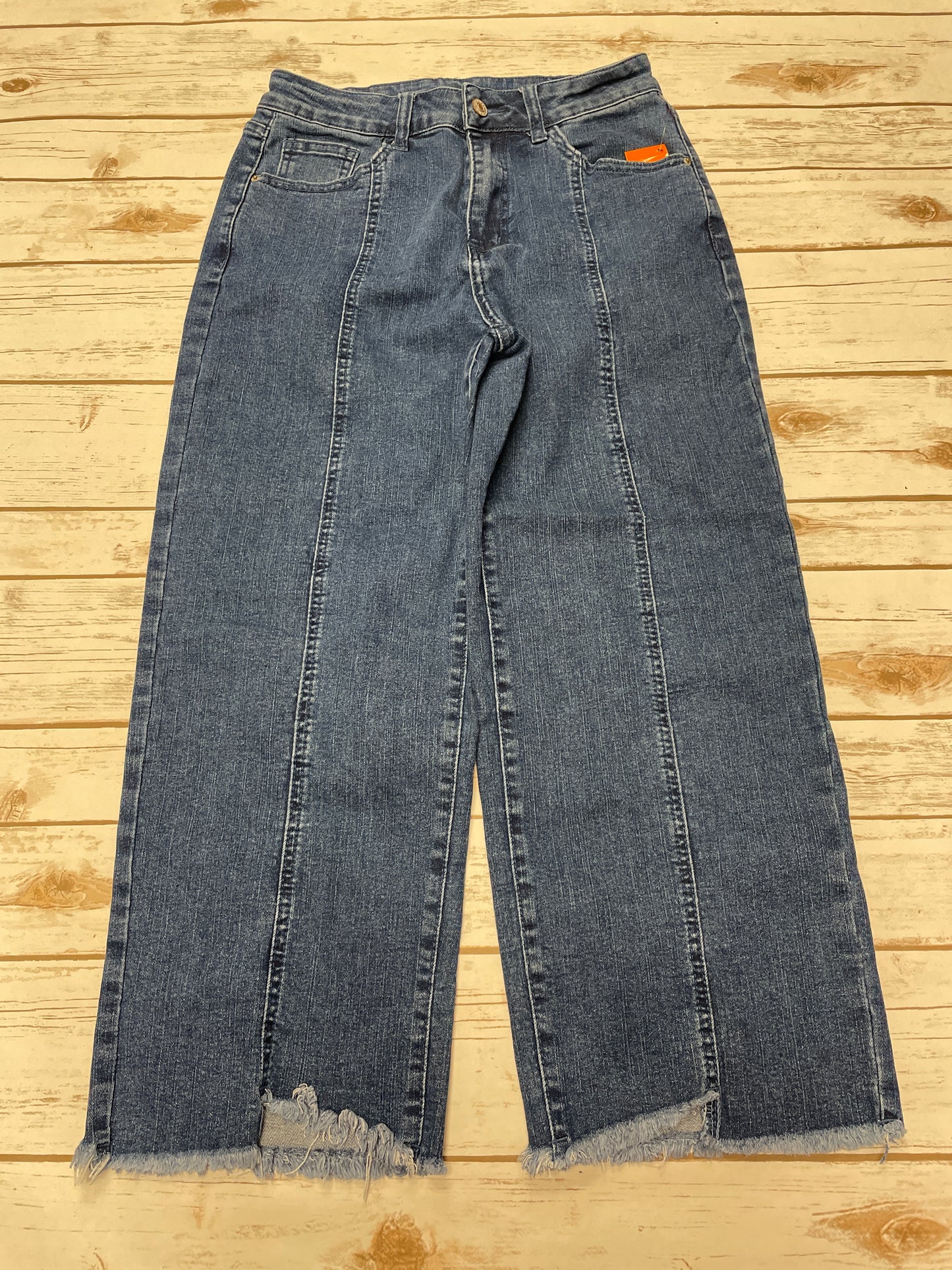 Jeans Wide Leg By Cmf In Blue Denim, Size: 8