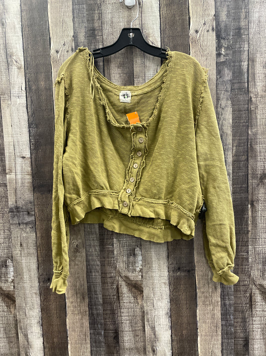 Top Long Sleeve By We The Free In Green, Size: Xs