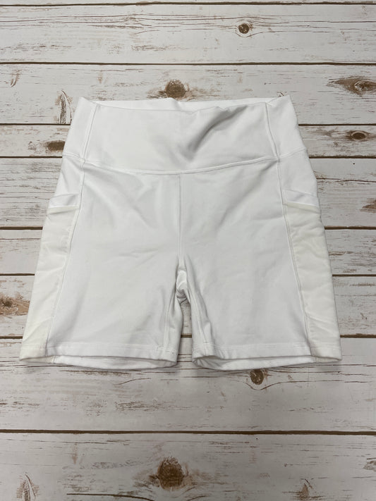 Athletic Shorts By Fabletics In White, Size: L