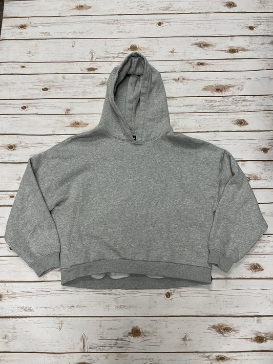 Sweatshirt Hoodie By Gap In Grey, Size: M