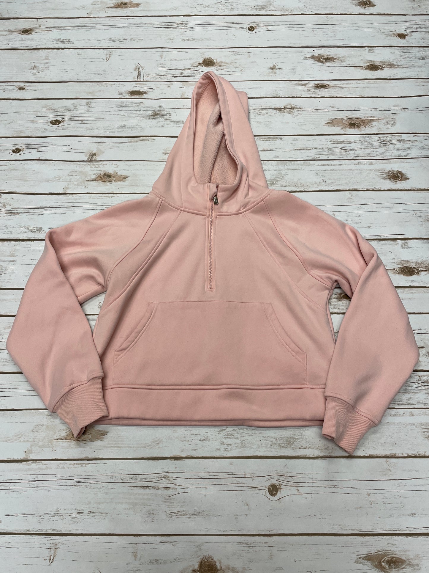 Sweatshirt Hoodie By Cme In Coral, Size: M