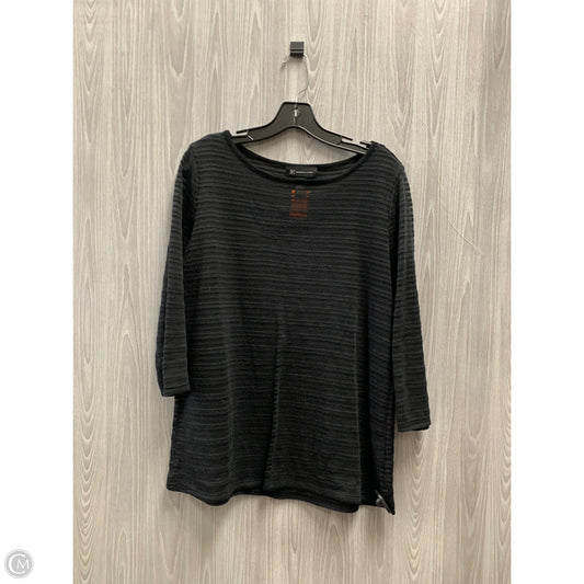 Top Long Sleeve By International Concepts In Black, Size: Xl